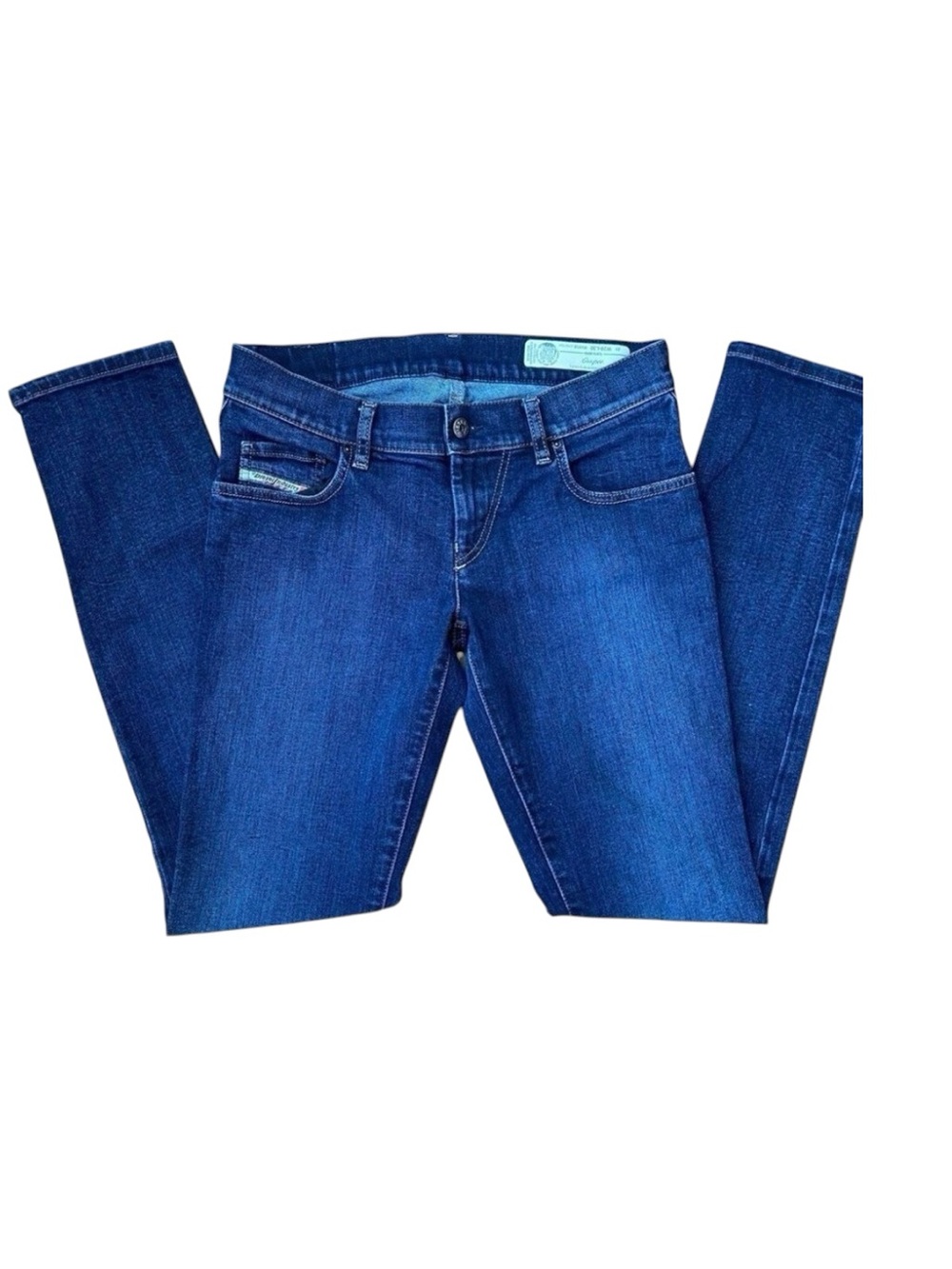 DIESEL Grupee low rise jeans super skinny dark blue coastal cowgirl 28 stretch